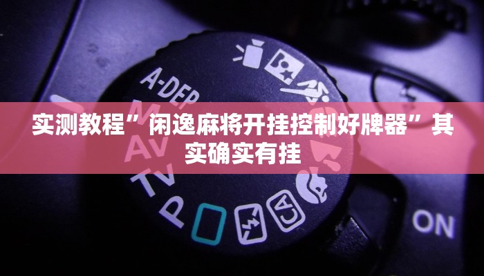 实测教程”闲逸麻将开挂控制好牌器”其实确实有挂