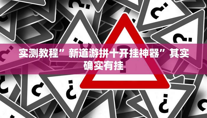 实测教程”新道游拼十开挂神器”其实确实有挂