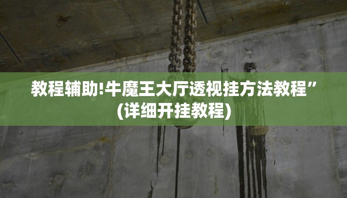 教程辅助!牛魔王大厅透视挂方法教程”(详细开挂教程)