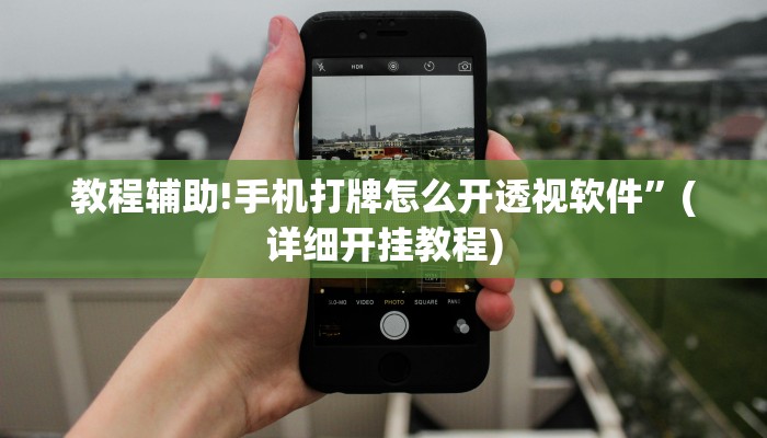 教程辅助!手机打牌怎么开透视软件”(详细开挂教程)