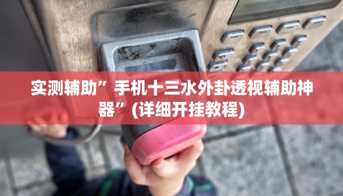 实测辅助”手机十三水外卦透视辅助神器”(详细开挂教程)