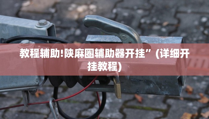 教程辅助!陕麻圈辅助器开挂”(详细开挂教程)