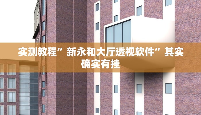 教程辅助!新祥心大厅真的确实有挂”(详细开挂教程)