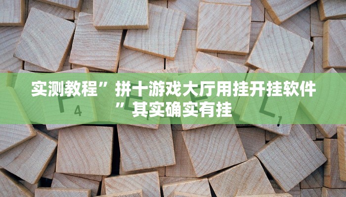 实测教程”摇钱树拼十辅助怎么开挂”其实确实有挂