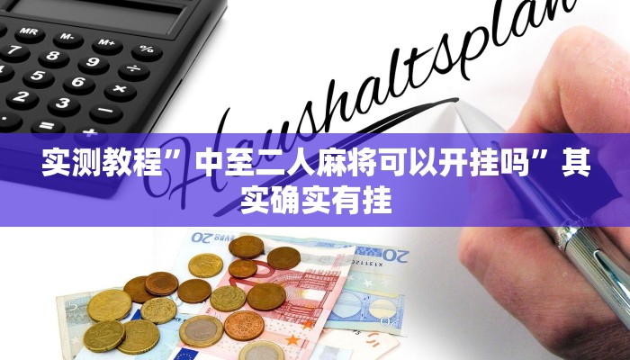实测教程”中至二人麻将可以开挂吗”其实确实有挂