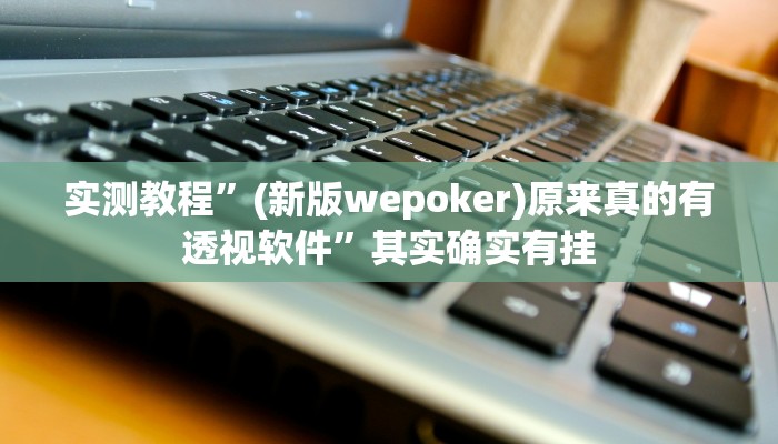 实测教程”(新版wepoker)原来真的有透视软件”其实确实有挂