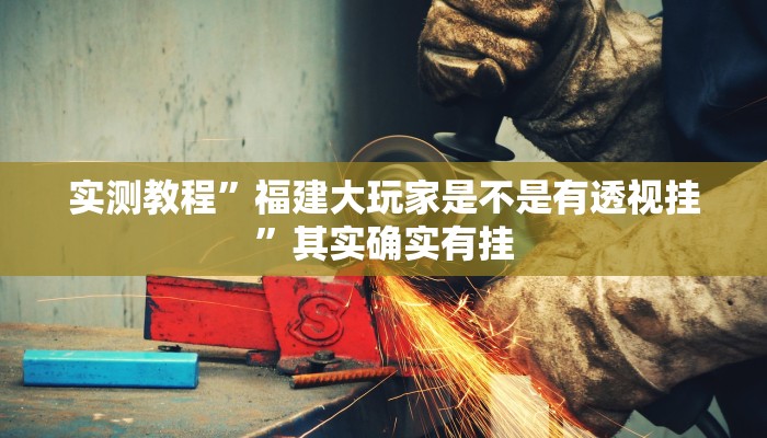 实测教程”福建大玩家是不是有透视挂”其实确实有挂