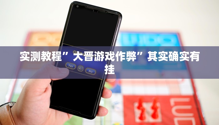 实测教程”大晋游戏作弊”其实确实有挂