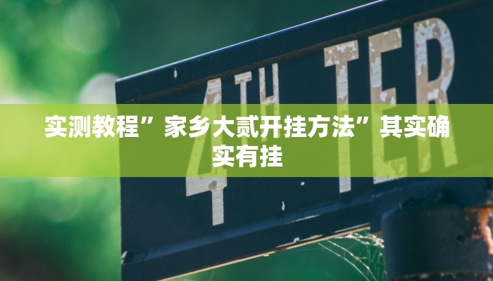 实测辅助”新祥心大厅真的确实有挂”(详细开挂教程)