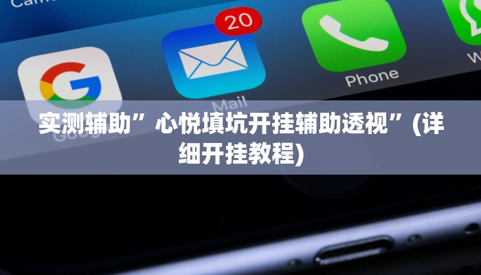 实测辅助”心悦填坑开挂辅助透视”(详细开挂教程)