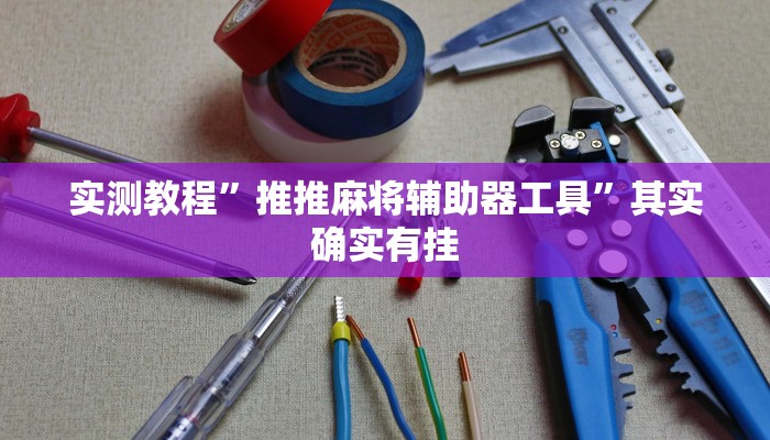 实测教程”推推麻将辅助器工具”其实确实有挂