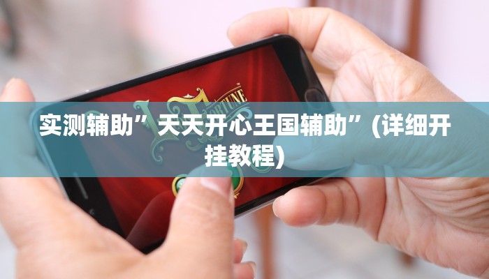实测辅助”天天开心王国辅助”(详细开挂教程)