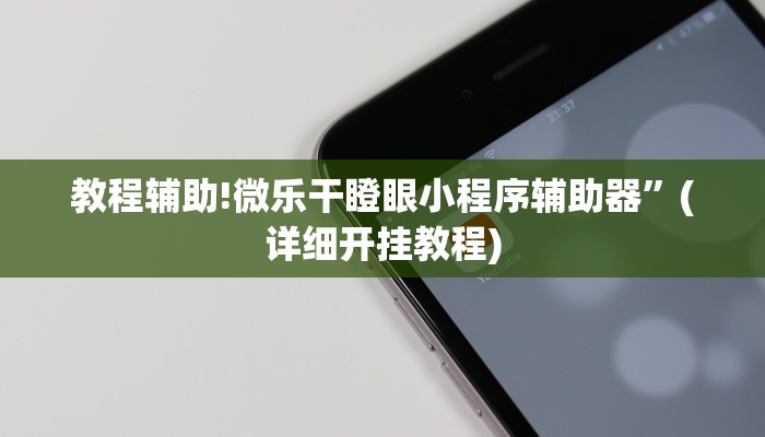 教程辅助!微乐干瞪眼小程序辅助器”(详细开挂教程)