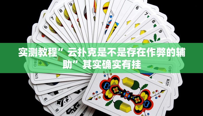 实测教程”云扑克是不是存在作弊的辅助”其实确实有挂