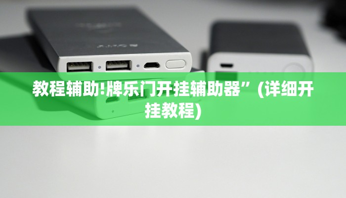 教程辅助!牌乐门开挂辅助器”(详细开挂教程)