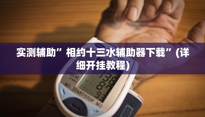 实测辅助”相约十三水辅助器下载”(详细开挂教程)