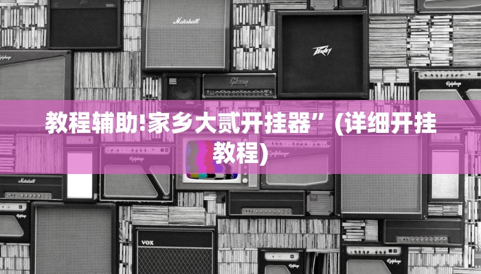 教程辅助!家乡大贰开挂器”(详细开挂教程)