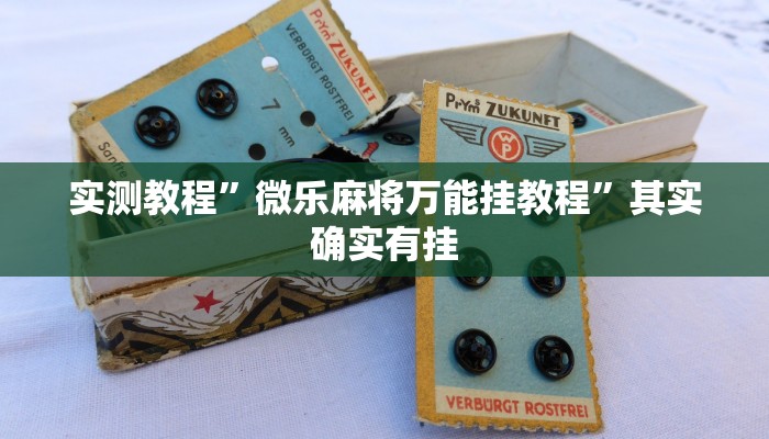 实测教程”微乐麻将万能挂教程”其实确实有挂