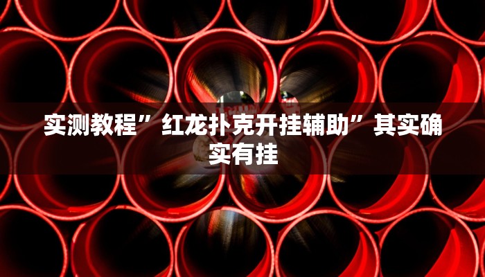 实测教程”红龙扑克开挂辅助”其实确实有挂