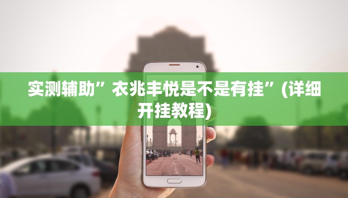 实测辅助”衣兆丰悦是不是有挂”(详细开挂教程)