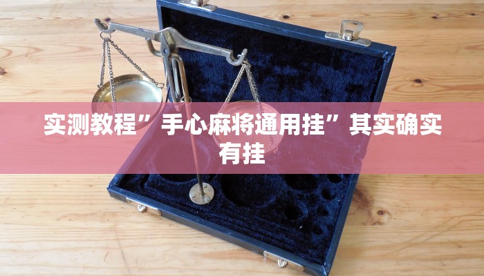 实测教程”手心麻将通用挂”其实确实有挂