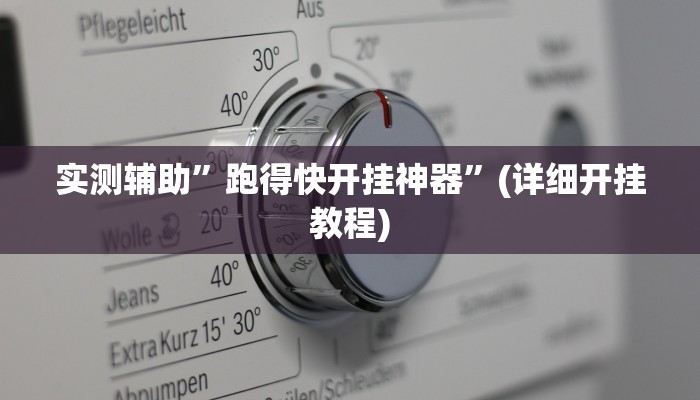 实测辅助”跑得快开挂神器”(详细开挂教程)