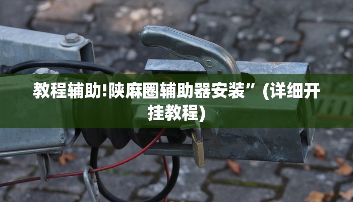 教程辅助!陕麻圈辅助器安装”(详细开挂教程)
