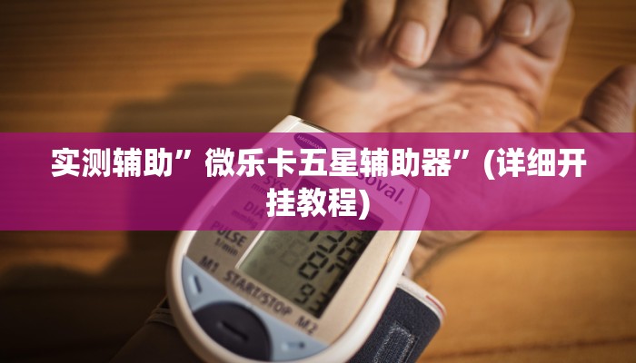 实测辅助”微乐卡五星辅助器”(详细开挂教程)