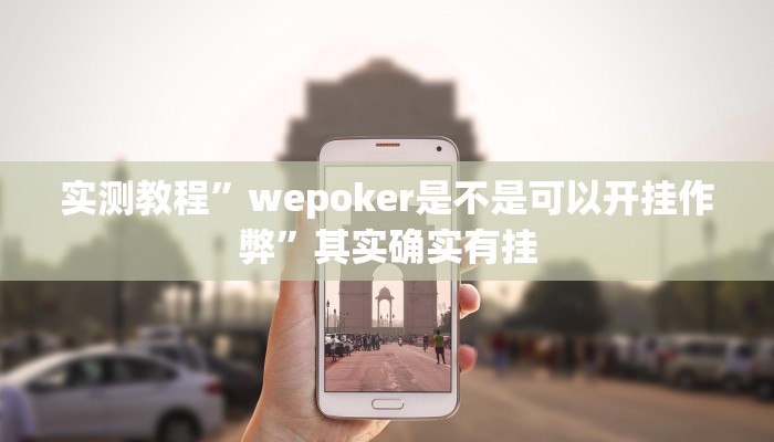 实测教程”wepoker是不是可以开挂作弊”其实确实有挂