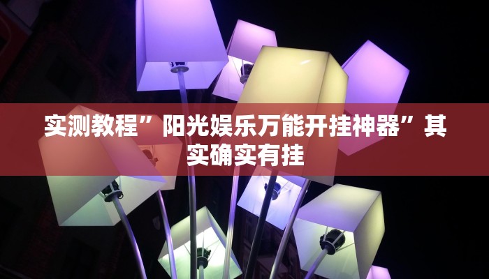 实测教程”阳光娱乐万能开挂神器”其实确实有挂