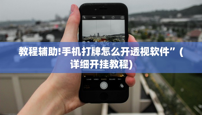 教程辅助!手机打牌怎么开透视软件”(详细开挂教程)