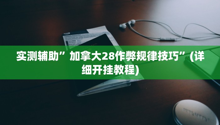 实测辅助”加拿大28作弊规律技巧”(详细开挂教程)