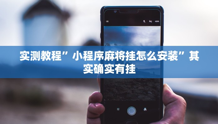 实测教程”小程序麻将挂怎么安装”其实确实有挂
