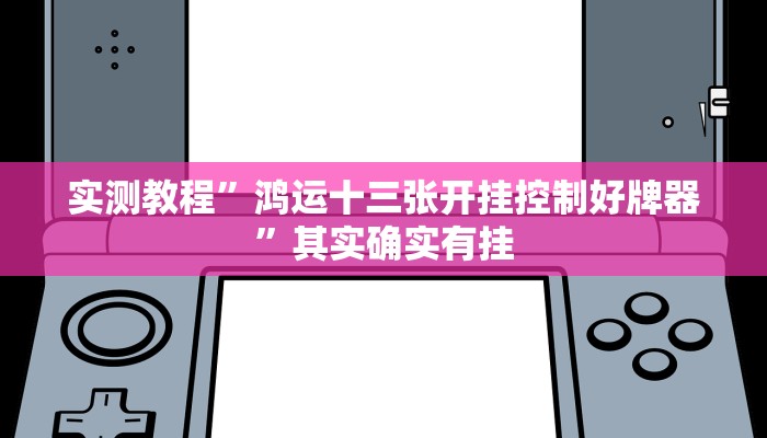 实测教程”鸿运十三张开挂控制好牌器”其实确实有挂