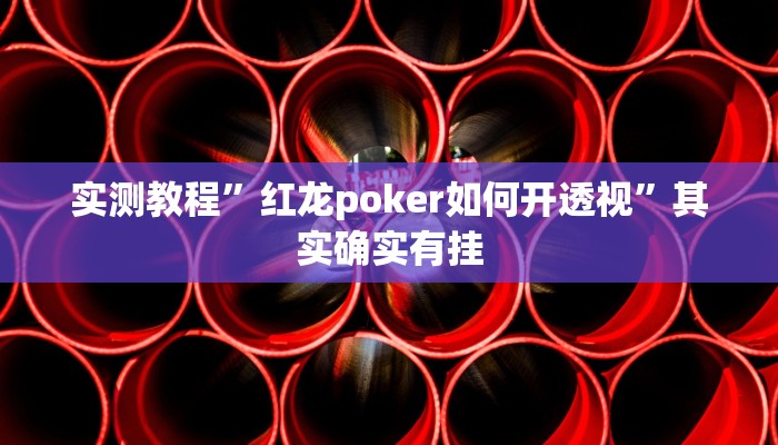 实测教程”红龙poker如何开透视”其实确实有挂