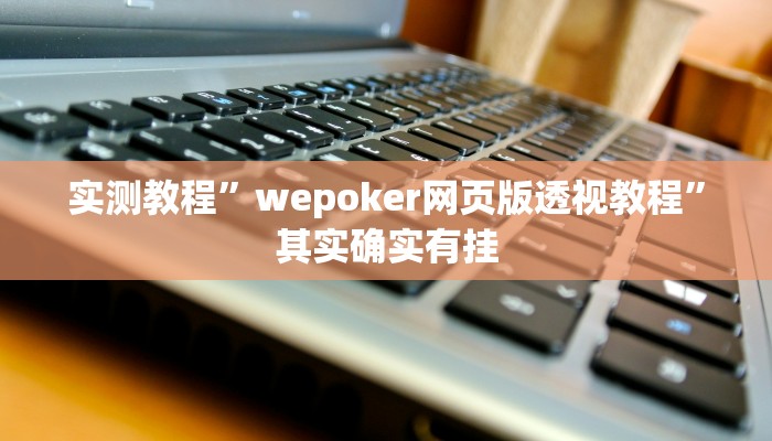 实测教程”wepoker网页版透视教程”其实确实有挂