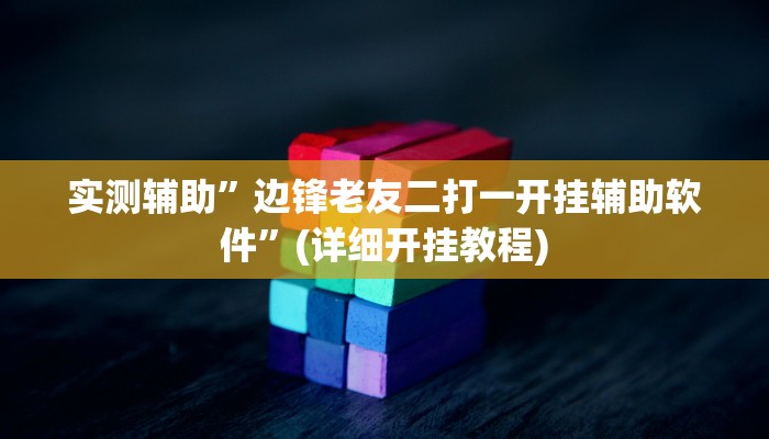 实测辅助”边锋老友二打一开挂辅助软件”(详细开挂教程)