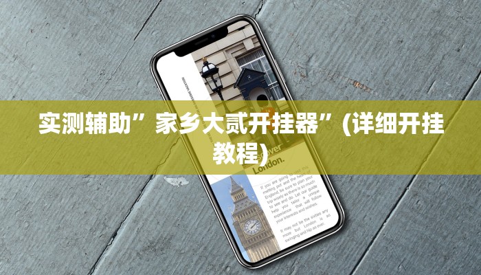 实测辅助”家乡大贰开挂器”(详细开挂教程)
