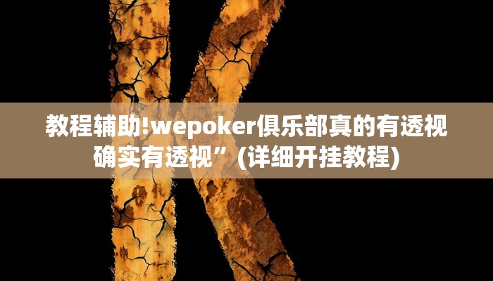 教程辅助!玖天乐游拼三张有开挂软件(透视)辅助软件教程