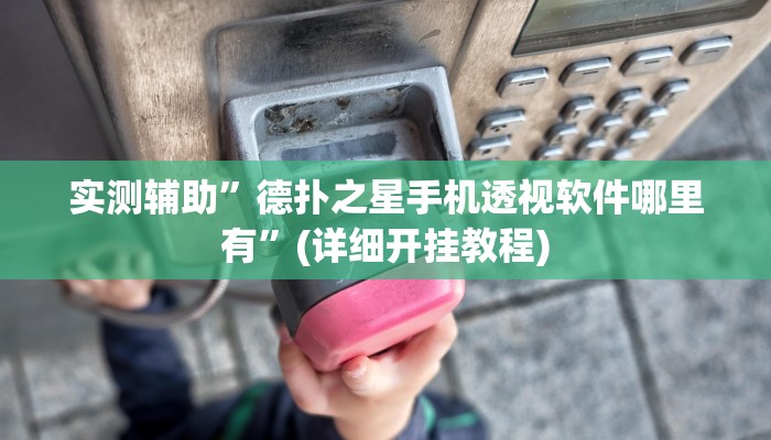实测辅助”边锋老友二打一到底有没有挂”(详细开挂教程)