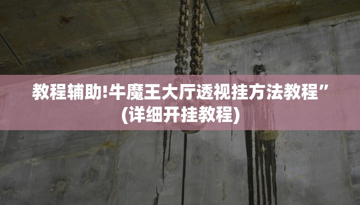 教程辅助!牛魔王大厅透视挂方法教程”(详细开挂教程)