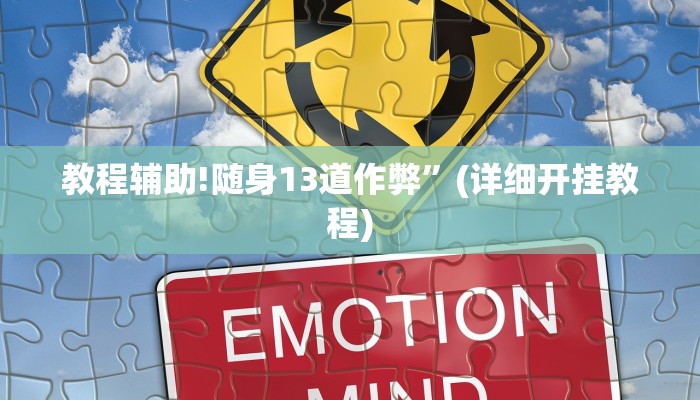教程辅助!随身13道作弊”(详细开挂教程)