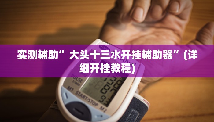 实测辅助”大头十三水开挂辅助器”(详细开挂教程)