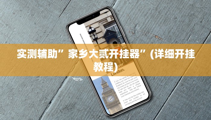 实测辅助”家乡大贰开挂器”(详细开挂教程)