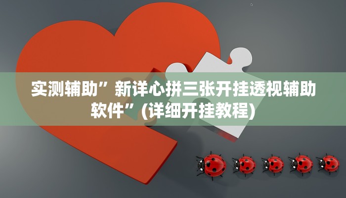 实测辅助”新详心拼三张开挂透视辅助软件”(详细开挂教程)