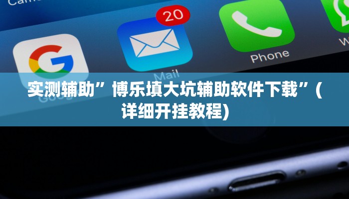 实测辅助”博乐填大坑辅助软件下载”(详细开挂教程)