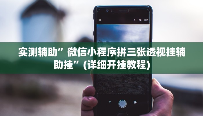 实测辅助”微信小程序拼三张透视挂辅助挂”(详细开挂教程)