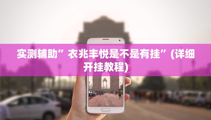 实测辅助”衣兆丰悦是不是有挂”(详细开挂教程)