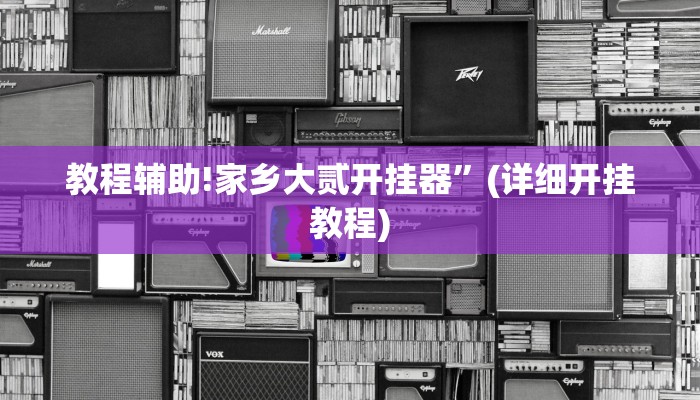 教程辅助!家乡大贰开挂器”(详细开挂教程)
