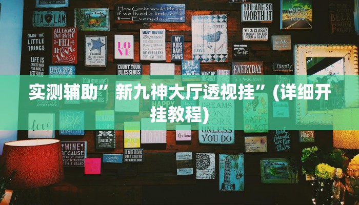 实测辅助”新九神大厅透视挂”(详细开挂教程)